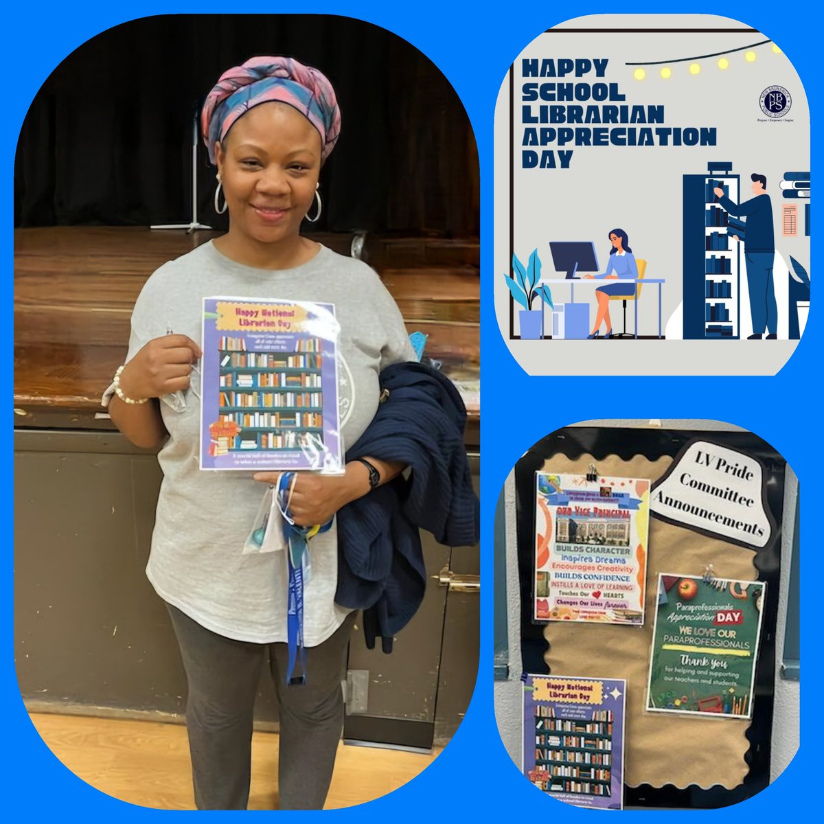 The LV Pride committee, admin, and our Livingston Lions staff and students celebrated our paraprofessionals and librarian!  
It's just a token of our appreciation for everything that you do!  
#LVPride @nbpschools 
#LivingstonLionsRoar🦁