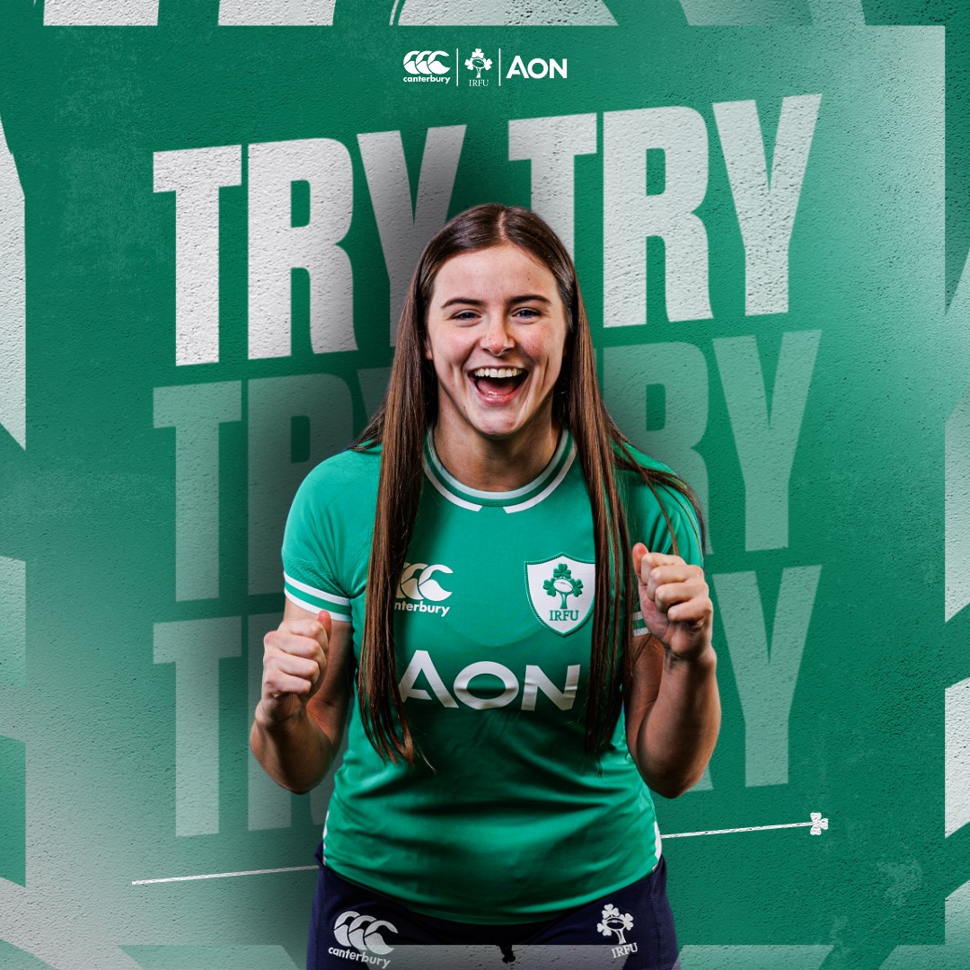 Katie Corrigan is in for the first try of the second half! #IrishRugby #WeAreIreland