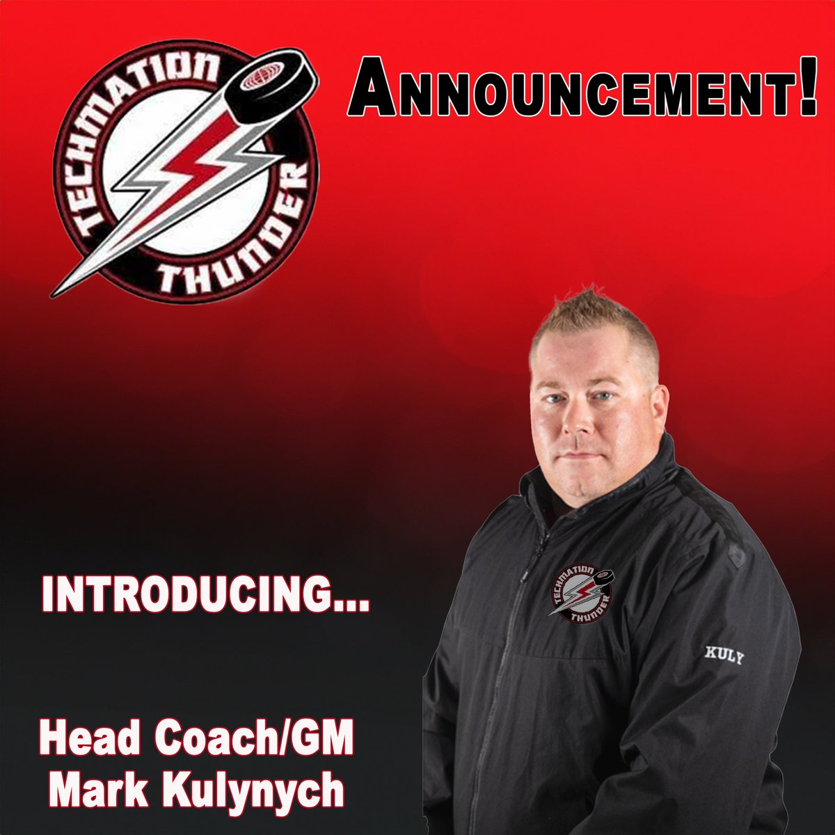 The Airdrie Thunder is proud to announce that our new Head Coach and General Manager heading into the 2024/25 season is Mark Kulynych!  Join us in welcoming Coach Mark!! #airdriethunder 🌩️🏒