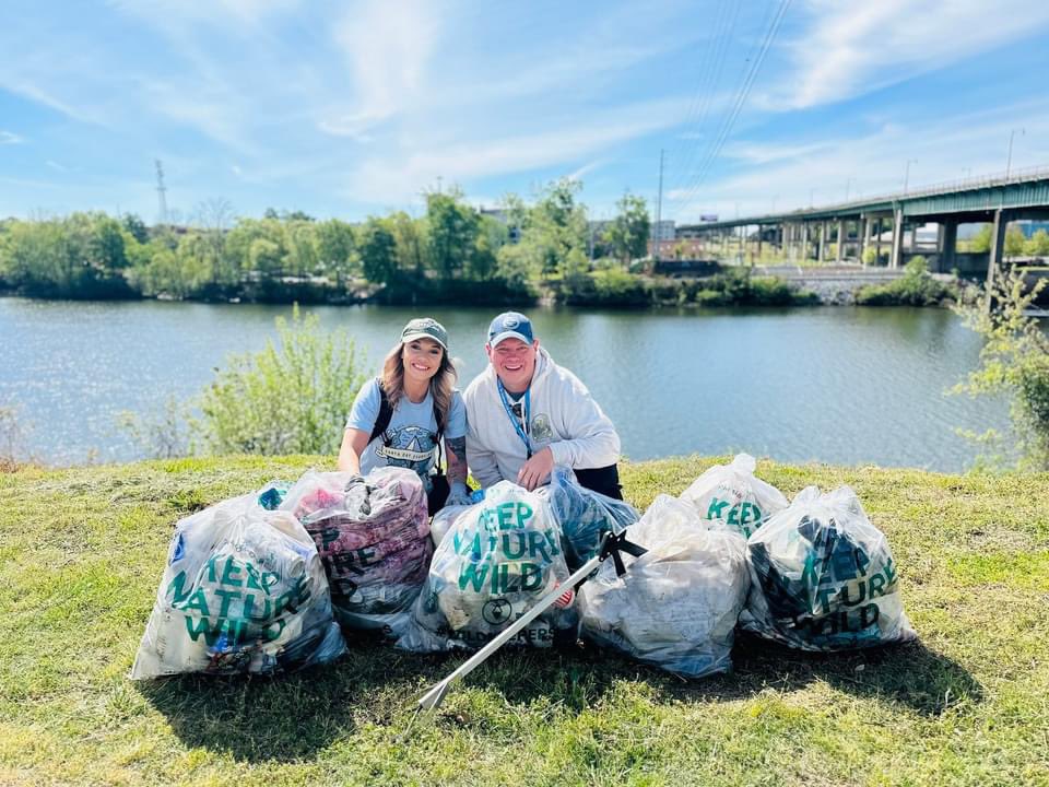 BWRiverkeeper's tweet photo. Volunteers recently removed 76.1 lbs of trash from the #Northport Riverwalk! Sometimes litter is light yet plentiful! Thank you Keep Nature Wild, Mountain High Outfitters, Alpha Omicron Kappa, City of Northport and Innisfree Irish Pub. Join our next event: https://t.co/drWvn3h8iM https://t.co/YySA7rKNa6