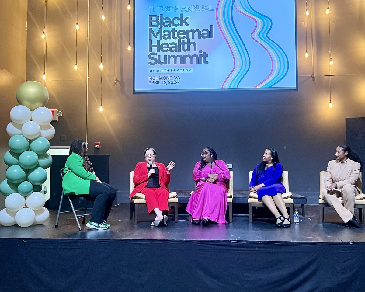 I joined @BirthInColorRVA’s annual Black Maternal Health Summit to discuss ways to improve Black maternal health and advocate for reproductive justice. #BlackMaternalHealthWeek #BMHW24 #BlackMamasMatter #ReproJustice