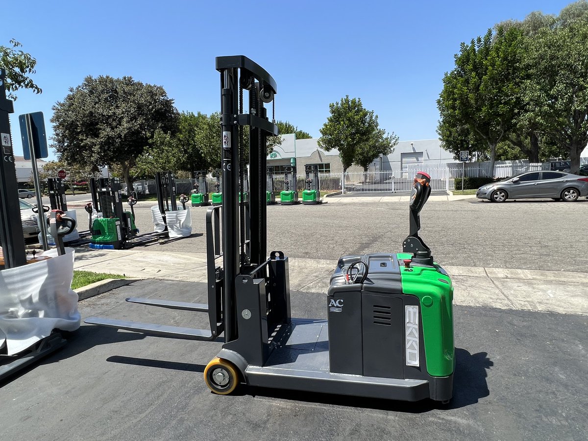 #EK14S-130Li and #EK14S-189Li series Counterbalanced Stacker in stock now! 3300 lbs Cap, 130-189’’ Lift height, SIDE SHIFT, AC, EPS, Curtis Controller, 24V Lithium-Battery. ekkolifts.com 877-232-6517 | info@ekkolifts.com #ekko #ekkolifts #forklift #lifttruck