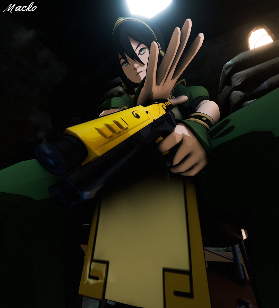 f-ck you *metal bends a bullet into your skull* #FortniteArt #AvatarTheLastAirbender #TophBeifong
