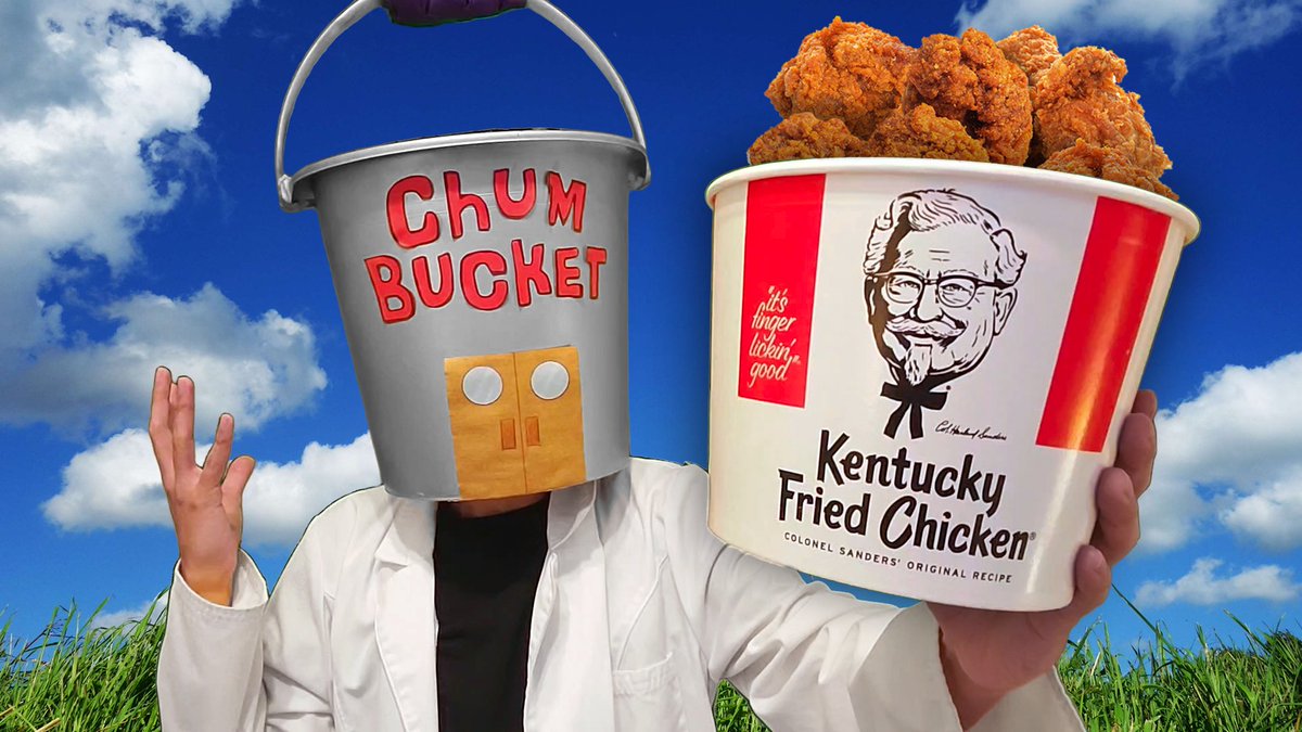 AM64online's tweet photo. *new video*

Chum bucket teams up with KFC 🍗 

https://t.co/MoQ8yvzz8W https://t.co/6aCimKtgss