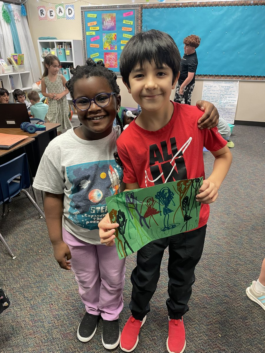 My heart. ♥️ Our kinder #bookbuddies brought us encouraging notes for our ELA STAAR test next Tuesday! My fourth graders were so happy to receive them and the littles loved giving them. <a href="/bushbobcats/">Bush Elementary, Conroe ISD</a> <a href="/ConroeISD/">Conroe ISD</a> #YouGotThis