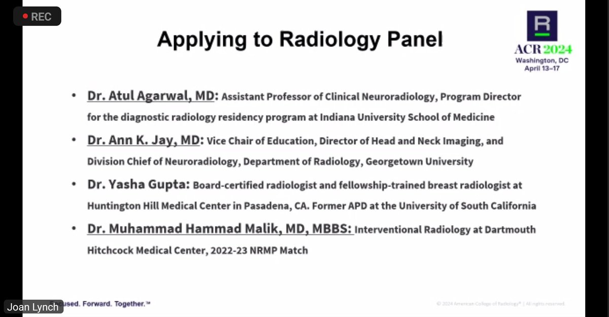 Thank you @RadiologyACR MSS leadership for organizing a great #futureradres event! Hopefully next year I can attend in person 🤞🏼 @Tina__Shehata @_Anastacia_Wahl @bryantdchang @DishanAbeydeera @Jordan_Mackner @DO_Radiology @JoanPowersLynch @yashaguptamd @AnnJayMD1 @HammadM2021