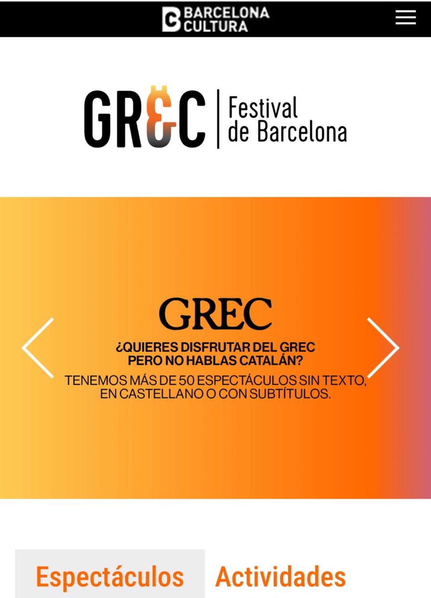 En una mateixa setmana, el govern de @jaumecollboni ha publicitat #SantJordi sense ni una senyera i ha recomanat espectacles del #FestivalGrec en castellà, “para que nos entendamos todos”. Continua el procès d’afebliment de Barcelona com a capital de Catalunya i la catalanitat.