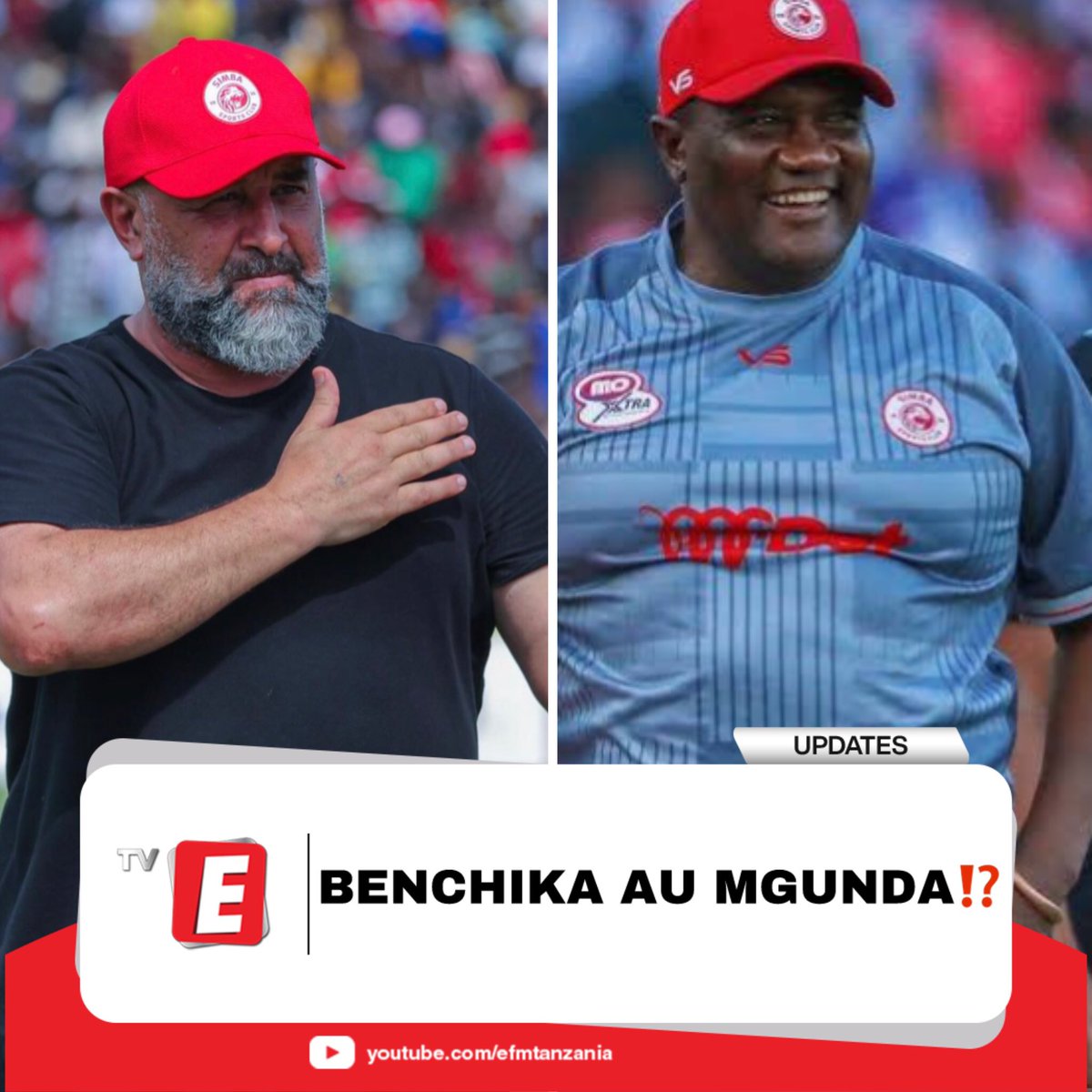 EfmTanzania's tweet photo. Huku kuna Benchika kule kuna Juma Mgunda unaenda wapi ..⁉️😎
-
#Digital #Mgunda #Benchika https://t.co/tXyKMIF52H