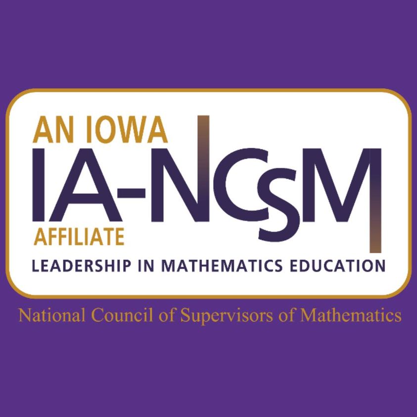 Join IA-NCSM on 4/17 - We will be chatting about some Iowa happenings such as the Numeracy Project, Amped on Algebra and Construction in Geometry! bit.ly/IANCSM #iowamathteach #mathteach #elemmath #iteachmath #mtbos #mathcoach #iaedchat #iatlc