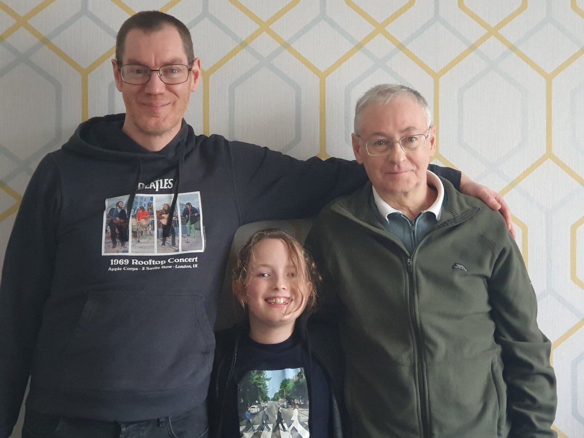 Me, Dad and Grandad LOVE The Beatles and tonight we're off to watch @MerseyBeatles. I can't wait!