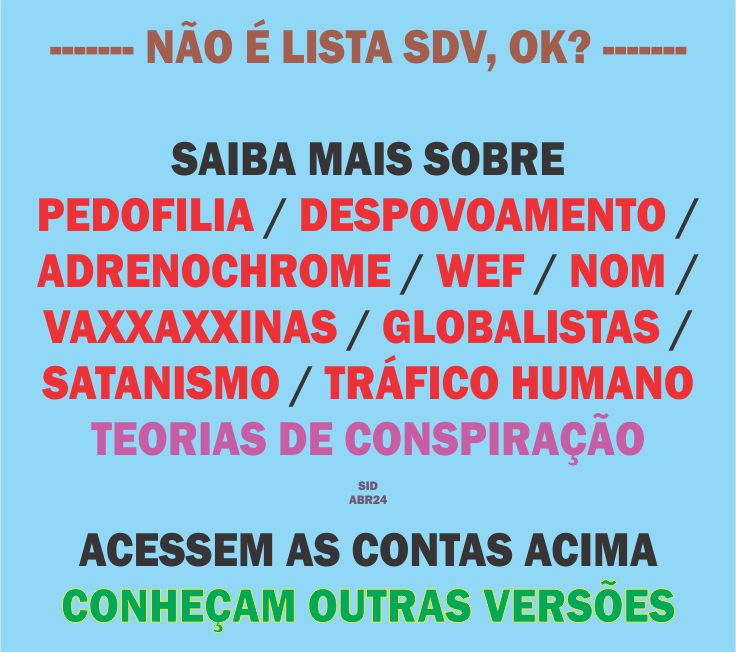 NÃO É LISTA SDV @PaladinRood @DaAcervo @LGAFBr @ajudaavacinados @FabiRaiz @AndreGA_Pe @IceSohei @cidaqueiroz @justicaq17 @damadanoite14 @rljunior007 @luskarusso @MachadoDarlon @AdrianaSchmit20 @JamileDavies @Alalludy @TradutordoBR @Dani_danibr @Block_5G @CissaBailey @EsterBrAbr