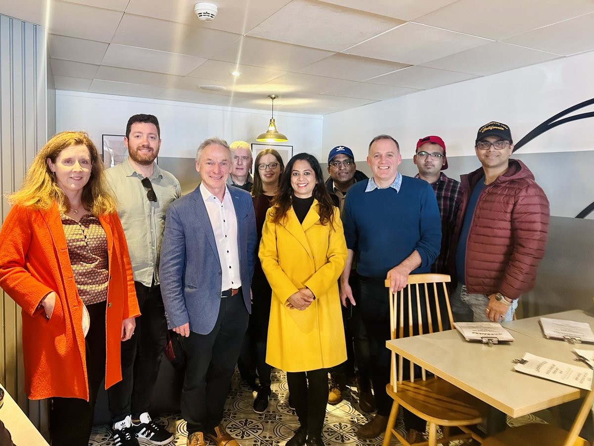 Fantastic day of canvassing under the sunny skies with @RichardbrutonTD ! Wrapping up with a coffee break was just perfect. Even bumped into @naoiseomuiri at the coffee shop. It was nice meeting everyone. Few weeks away from local election! @DBNFineGael #LocalElections2024