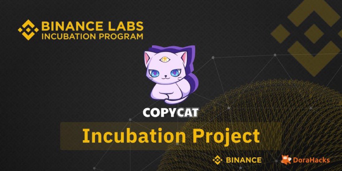🚀 Exciting news from  @BinanceLabs investment incubation project - @CopycatFinance

✅To launch Copycat DEX, a decentralized derivative trading platform, on the BSC chain. 

📈Get ready to experience a whole new level of trading efficiency!

Copycat Finance has secured…