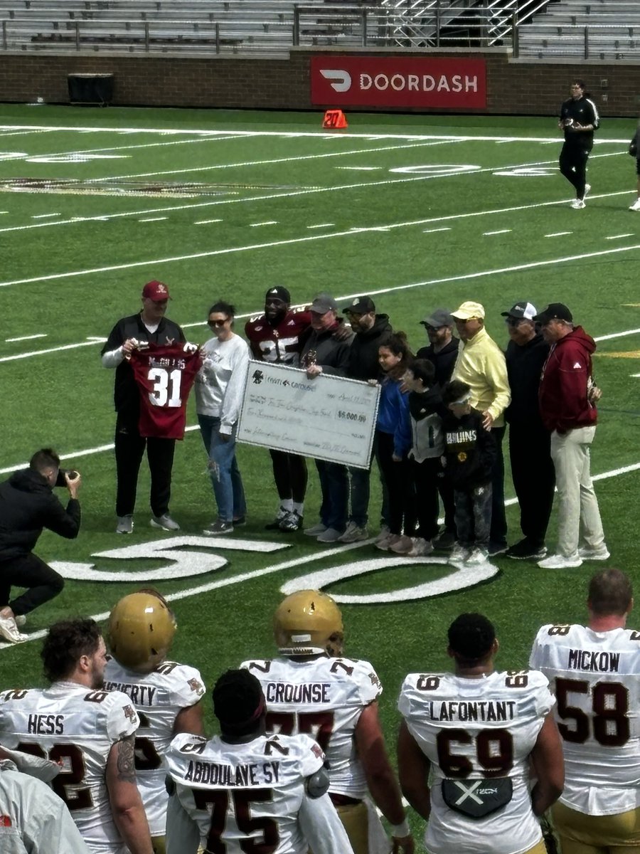 What the spring game at BC is all about. @tcjayfund