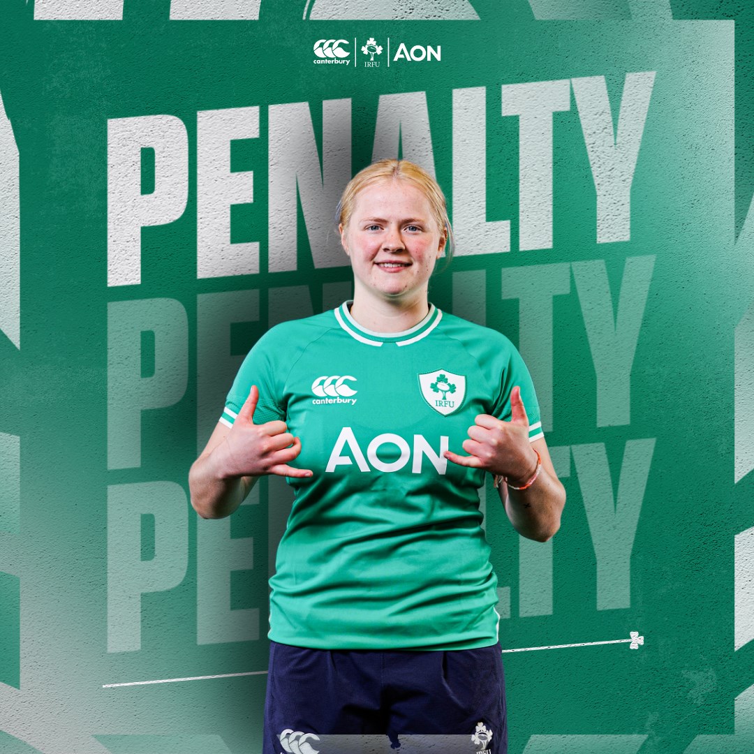 Penalty by Dannah O'Brien! Ireland 31 - Wales 0 #IrishRugby #WeAreIreland