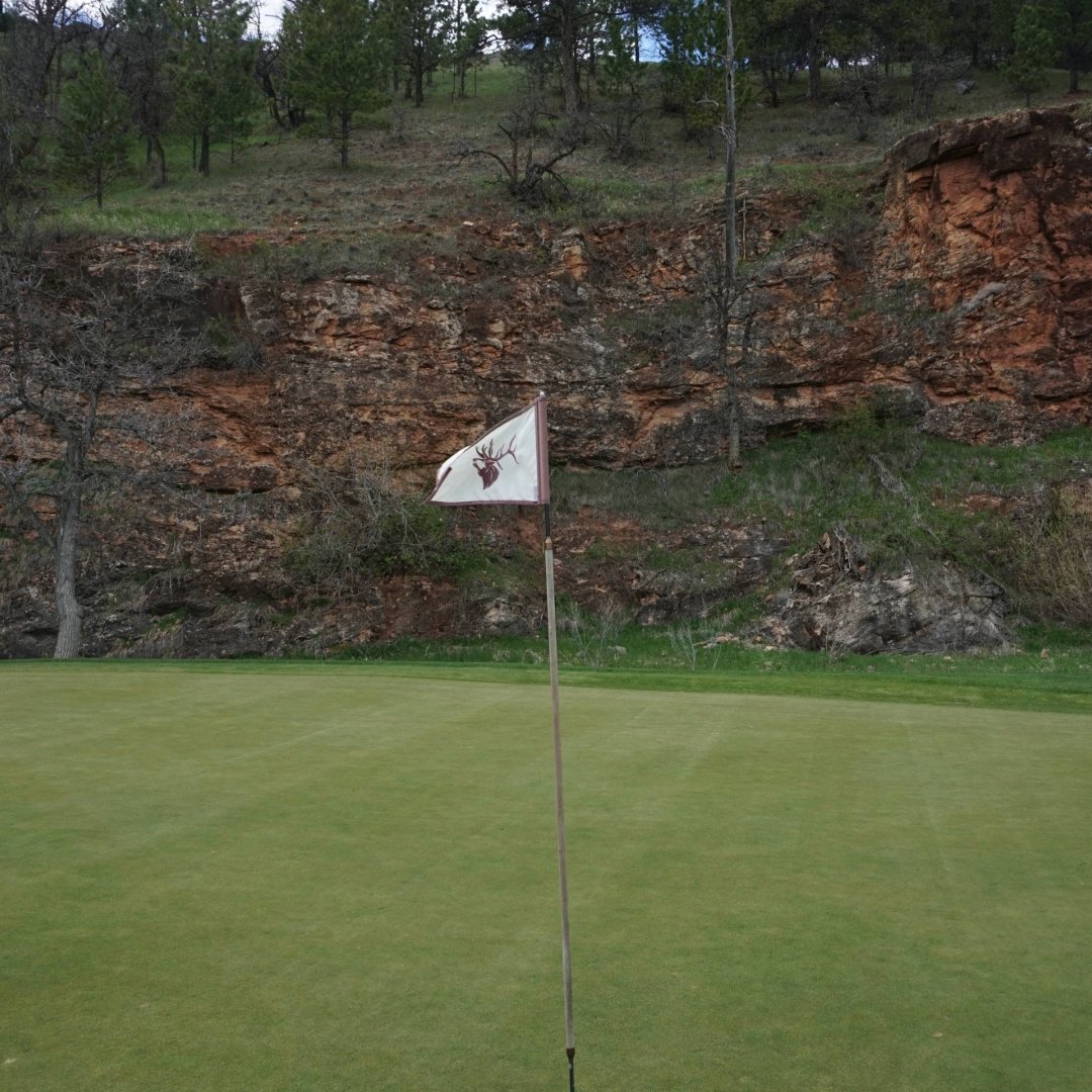 Located in the Northern Black Hills, Elkhorn Ridge G.C. has become one of our favorite stops when we golf in the area. It is an 18 hole championship-level course with challenging holes & incredible views. #BlackHills #ElkhornRidgeGolf #MillerCreekPub #Spearfish #BlackHillsGolf
