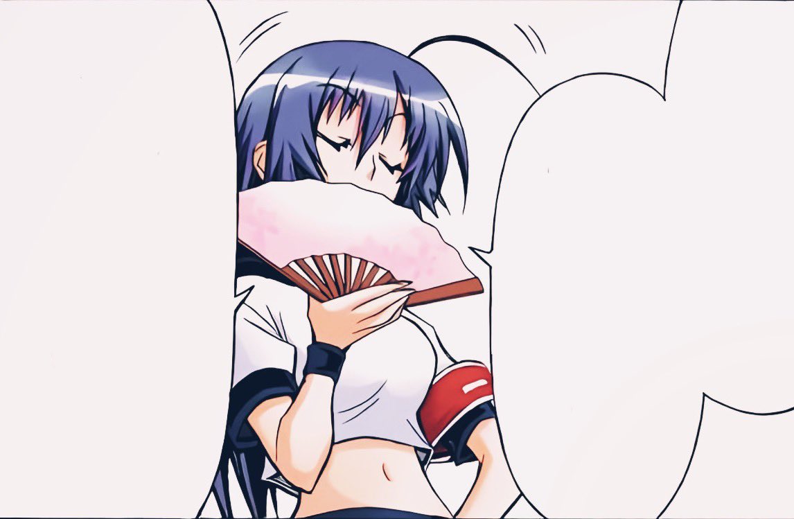 AbnormaIBeast's tweet photo. “Hm? Maybe so.”

She said while flicking her wrist to open up her fam. Holding it over her mouth as her ahoge began to twitch on its own. 

“But a girl can still dream, can’t I?” https://t.co/G4fO4PDzwD