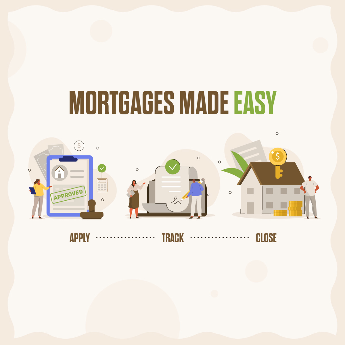 The mortgage process has come a long way in a short time! The industry-leading technology we use makes applying, tracking and closing your loan easier — and quicker — than ever. Contact us and we'll tell you more!