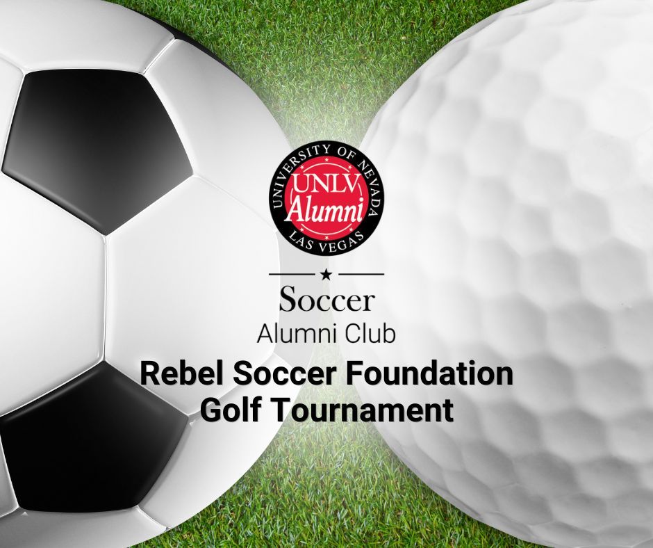 Join the new UNLV Soccer Alumni Club and support UNLV Soccer programs! ⚽ Register your foursome for the UNLV Soccer Foundation’s 4th Annual Golf Tournament Fundraiser on April 29 at the Red Rock Country Club Private Mountain Course. ⛳ Learn more: bit.ly/3TTV1lB