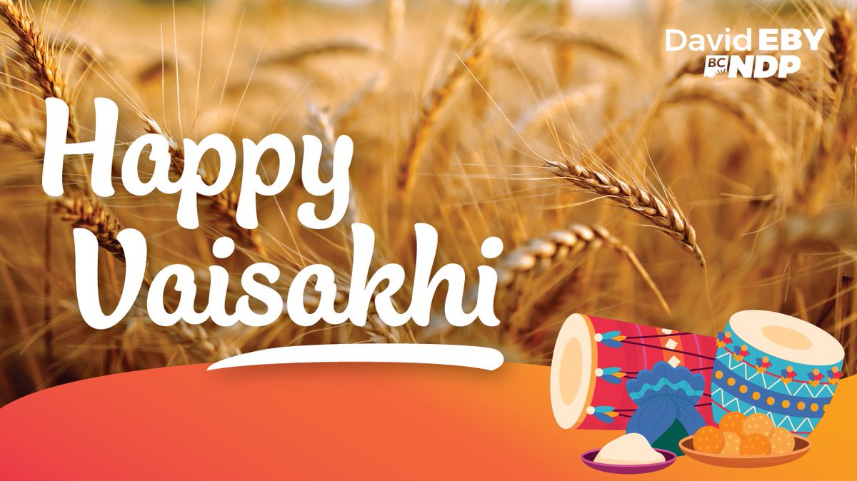 Wishing you and yours a joyful Vaisakhi and a prosperous year ahead. Happy Vaisakhi!