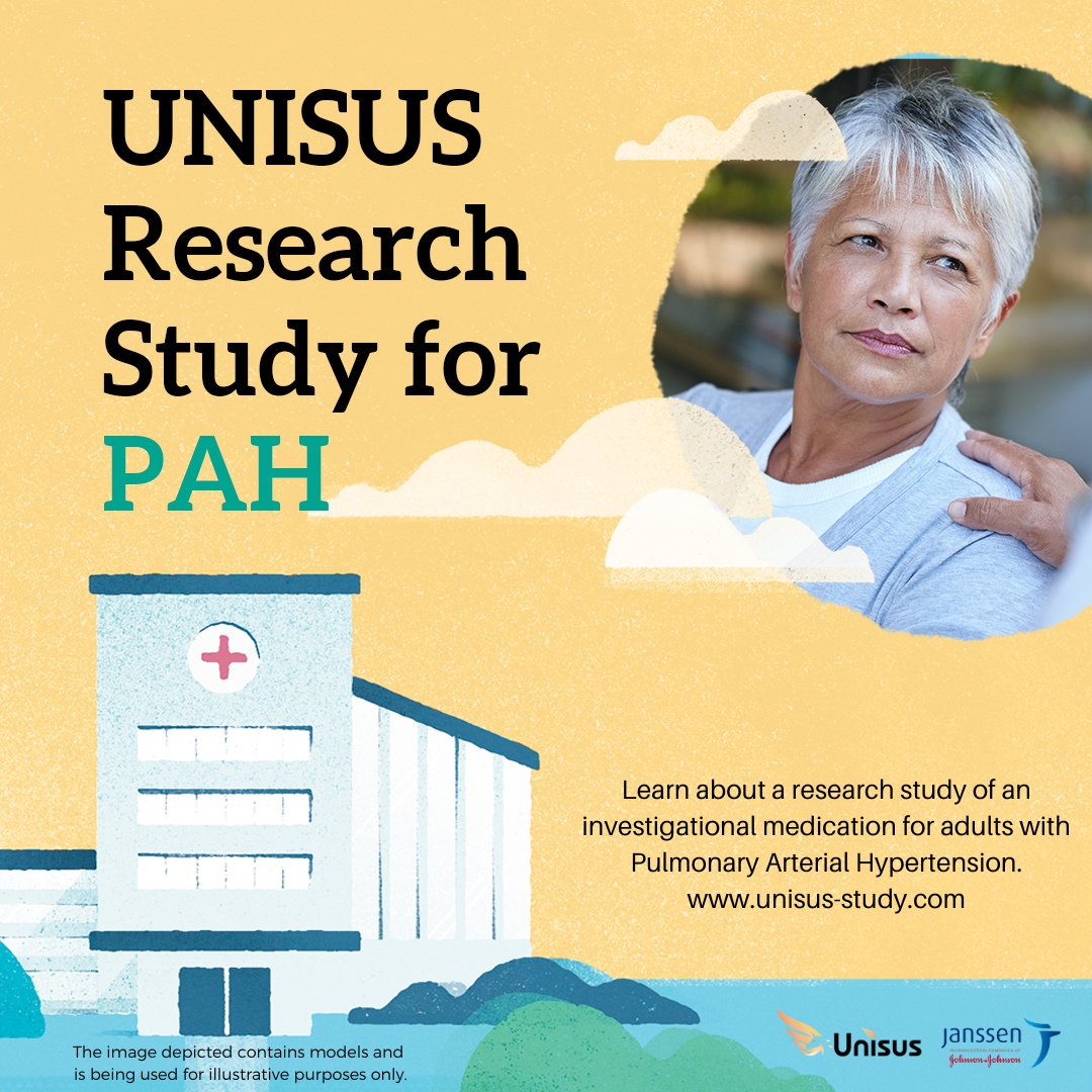 PAH Research Study. Learn about a research study for an investigational medication for adults with Pulmonary Arterial Hypertension. globaltrialfinder.janssen.com/trial/CR108740…