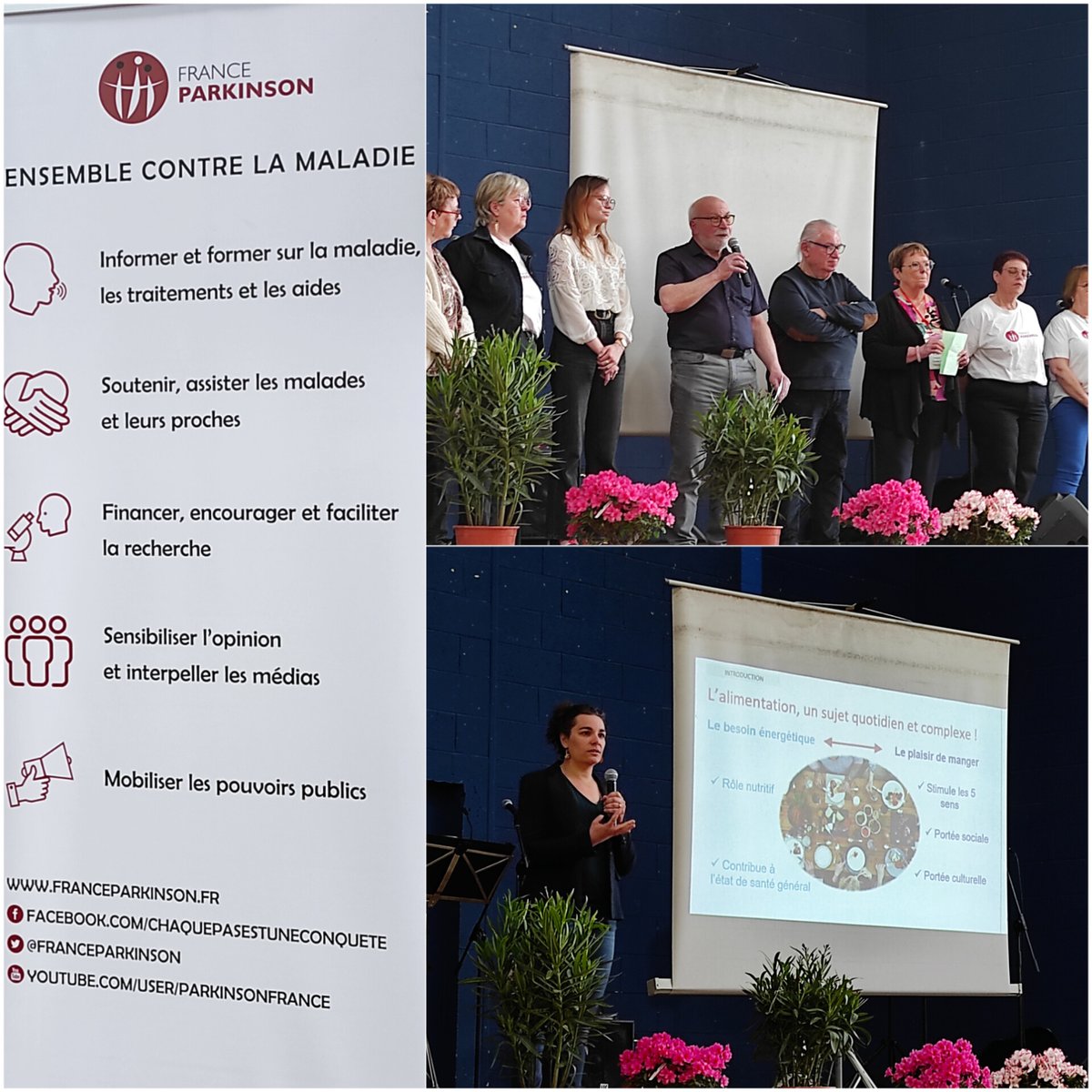 ✨Pour les 40 ans de l'asso <a href="/FranceParkinson/">France_Parkinson</a>, très intéressante conférence "Nutrition et maladie de Parkinson" à @ChemilleenAnjou 
Avec Clémentine Bosh-Bouju et le neurologue De la Taillade, invités du Comité départemental.
Avec le soutien du <a href="/Maine_et_Loire/">Département Maine-et-Loire</a>