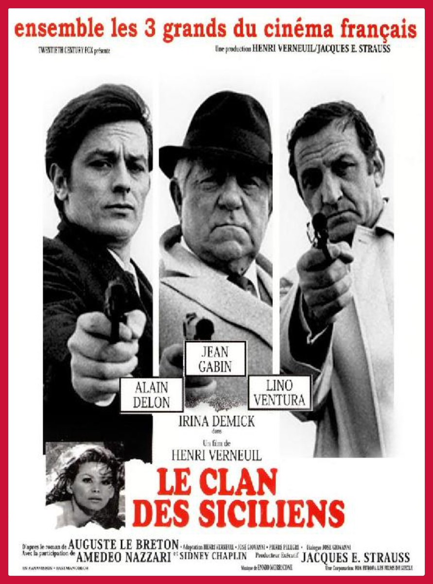 🎬 #Masterpiece

𝗧𝗵𝗲 𝗦𝗶𝗰𝗶𝗹𝗶𝗮𝗻 𝗖𝗹𝗮𝗻 🇫🇷🇮🇹
Director: Henri Verneuil
Release year: 1969

#AlainDelon #JeanGabin #LinoVentura