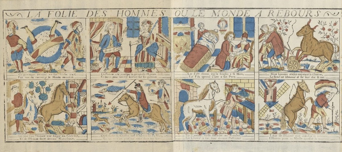 Cambridge University Library has recently acquired, with the generous support of the @FNL313, a unique piece of eighteenth-century satirical French printing presenting the popular concept of the ‘world turned upside down’. Find out more here: specialcollections-blog.lib.cam.ac.uk/?p=27918