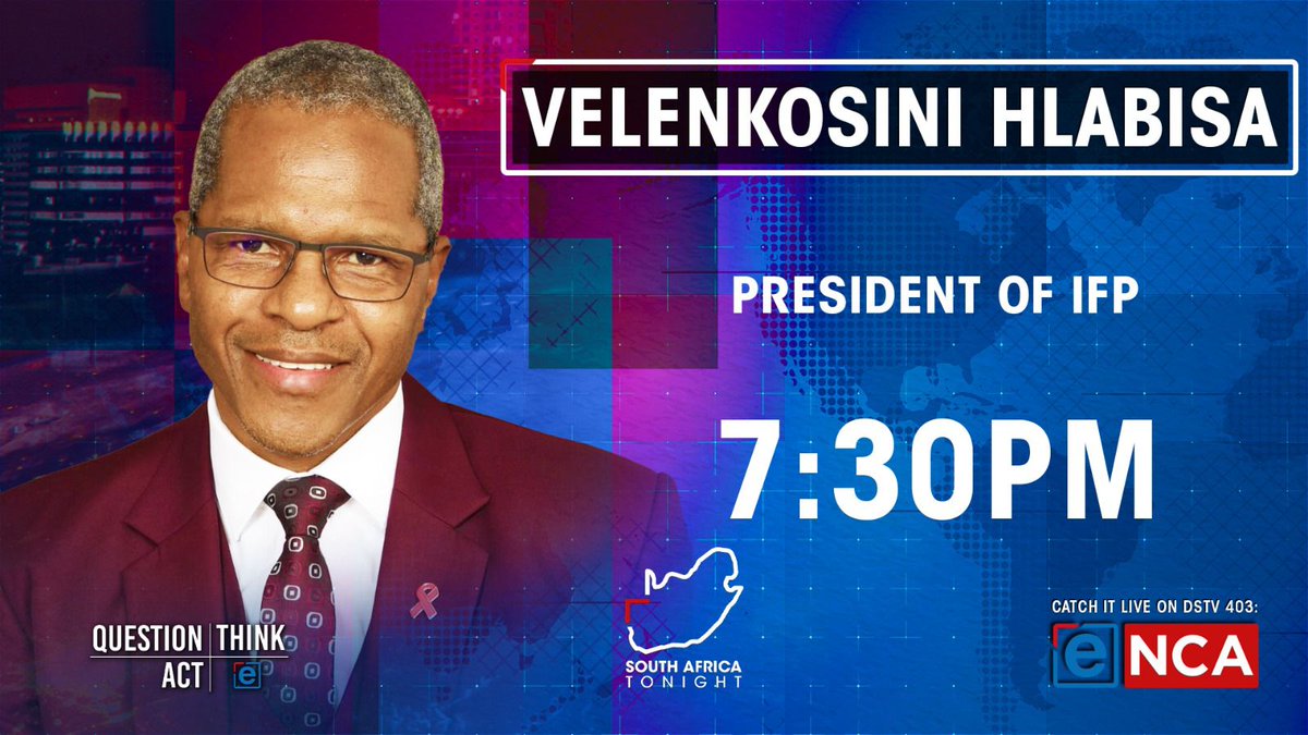 [COMING UP] It’s said to be the most hotly contested election since 1994. Who will the Inkatha Freedom Party work with? Catch eNCA's @HeidiGiokos in conversation with IFP President Velenkosini Hlabisa at 7:30pm on eNCA, channel #DStv403.