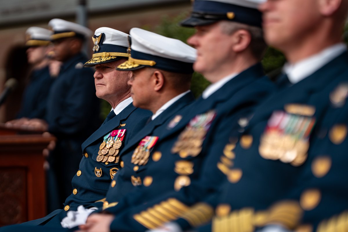 Pass in Review! 🇺🇸 ⚓ Yesterday the corp of cadets kicked off the first regimental review of the season! This review was held in honor of Vice Admiral Paul F. Thomas, Deputy Commandant for Mission Support, @USCG.