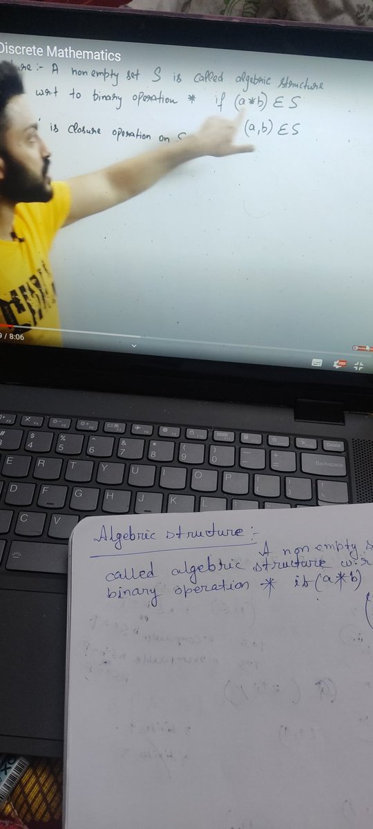 RudraSankha's tweet photo. Maths maths maths ๐...
Studying algebric structure from #gatesmashers
#grouptheory
#algebricstructure https://t.co/4FyFIYolzY