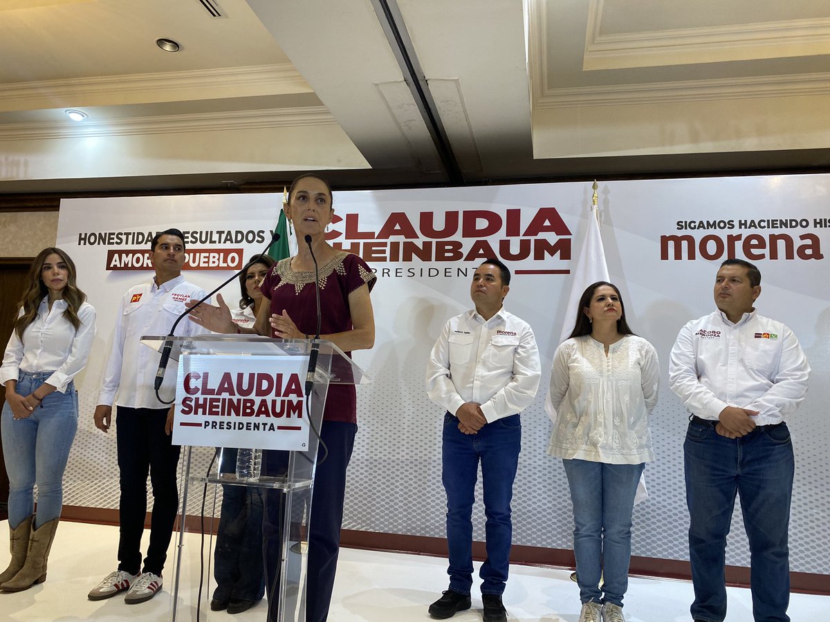 Bienvenida a Sonora @Claudiashein. 

#SonoraConClaudia 
#ClaudiaPresidenta
