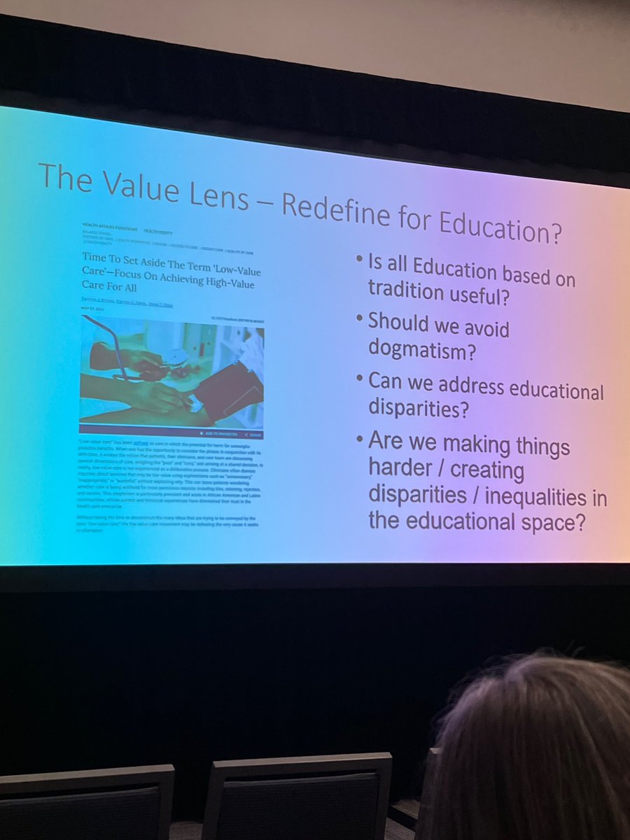 #SHMConverge24 Time to think about the value of different teaching methods in meded. Tradition is not enough! Thought provoking talk by <a href="/Mud_Fud/">Richard M. Wardrop III, MD, PhD, MACP, SFHM, FAAP</a>