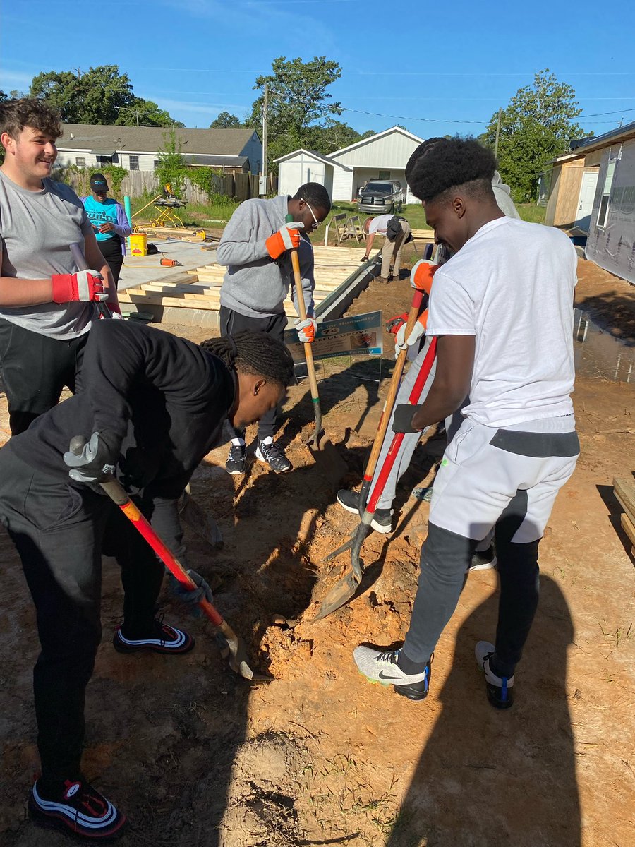 So proud of our guys that chose to serve others today and help Habitat for Humanity Warner Robins. #Community #Highway96