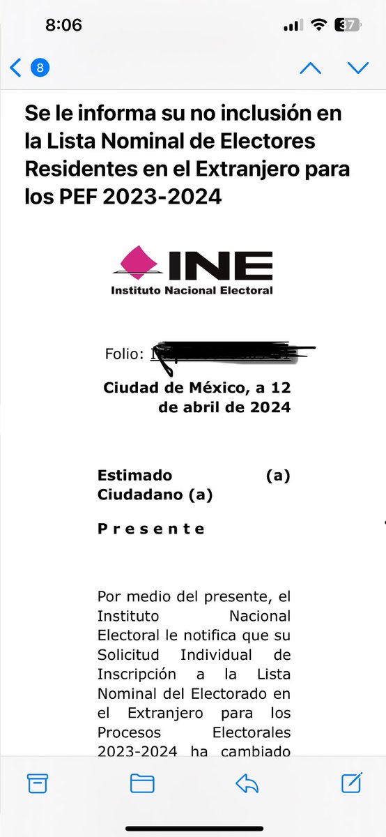 LifeBeginsGreen's tweet photo. @lajefita @INEMexico A muchos nos sacaron cuando ya habían validado nuestra información. https://t.co/kFSA0ad2v4
