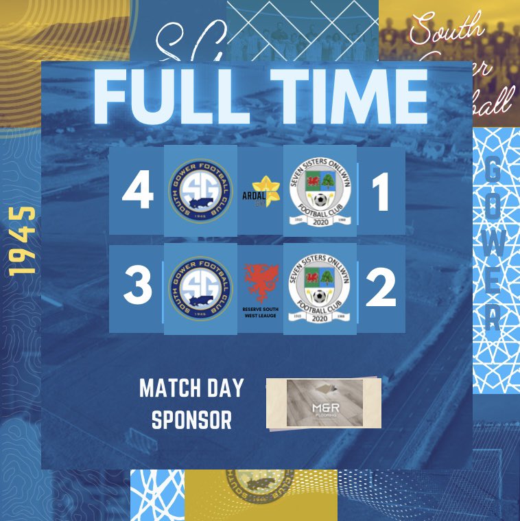 SouthGowerFC's tweet photo. After a tough month weβre back to winning ways!
Both teams pick up big wins at home Vs @7SistersOnllwyn!
Match day sponsor: M&R Flooring
π΅βͺοΈ
#UppaGower #ClubAsOne https://t.co/Vx7w6ii1Yh