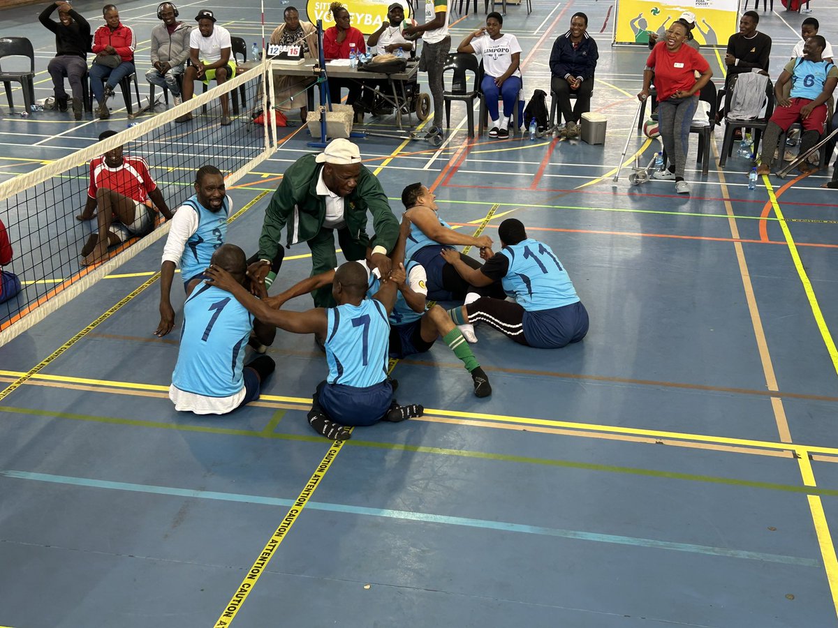 South Africa National Sitting Volleyball Club Championships 

6 clubs battling it out!

#sittingvolleyball #SouthAfrica #development