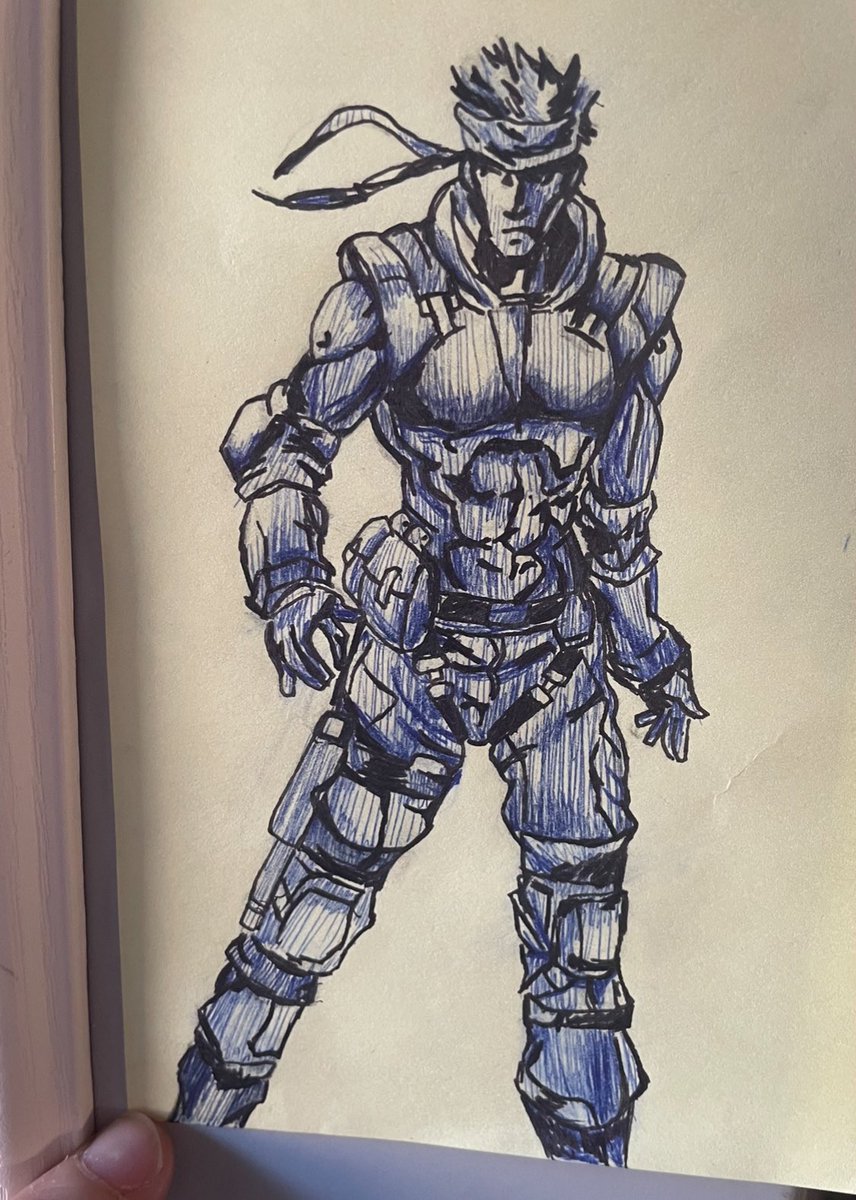 slingtaile's tweet photo. Here’s some #metalgear #fanart I scribbled on a sticky note to pass some time https://t.co/AXwvH9Yxel