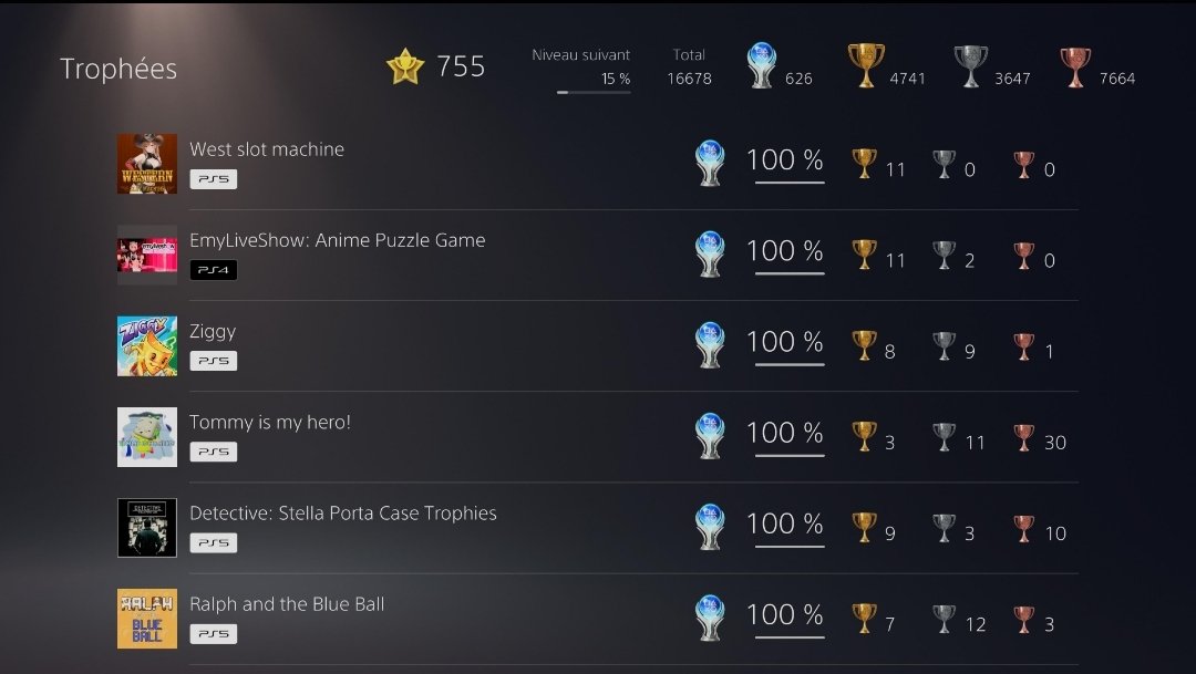 ➡️ #626 🏆#WesternSlotMachine 🤞QUITTE ou DOUBLE ! 🥳 #PS5Share #TrophyHunter #Platinum @MumblePs4 @IBadDriverI @gamer510440 @PlatineTrophy @PSTrophyRoom @TrophyChief @PSNProfiles @PlatineHunter @PST_Guides @DerPlatinjunge 🎮