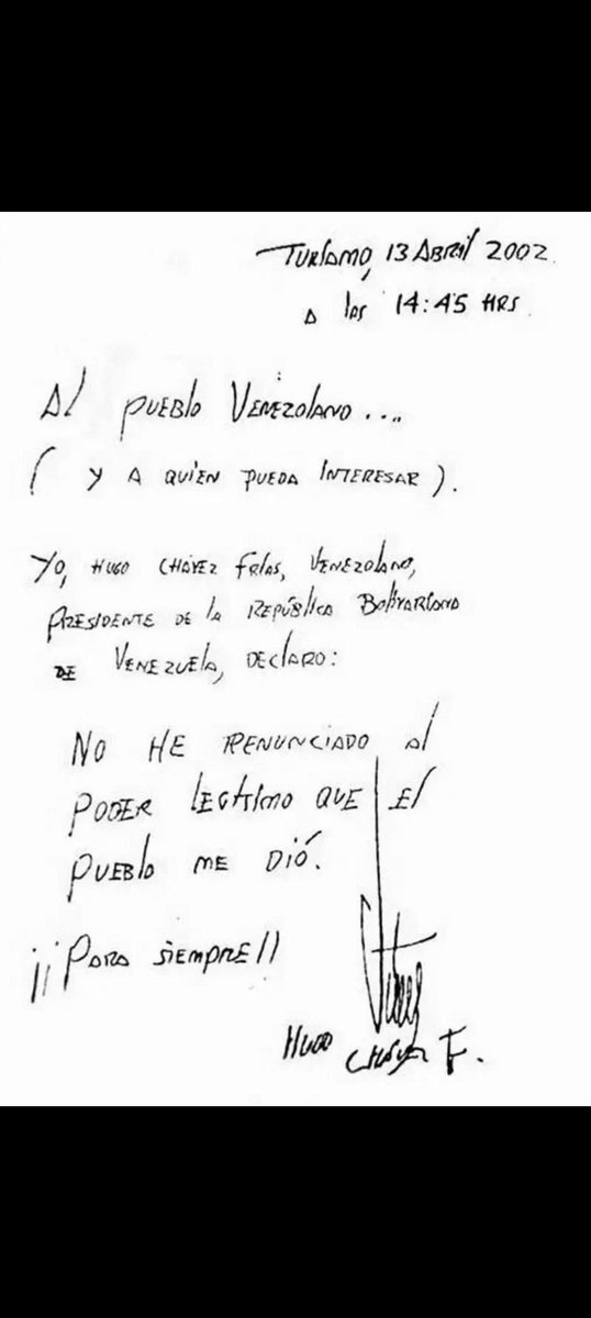 Seremos Breve: Un día como hoy #13Abril del 2002. 

Hace 22 años el pueblo salió a las calles en defensa del presidente Hugo Chávez

“Queremos a Chávez, queremos a Chávez” Era el clamor en cada rincón de 🇻🇪 

La inquebrantable valentía y lealtad del pueblo al comandante Chávez.