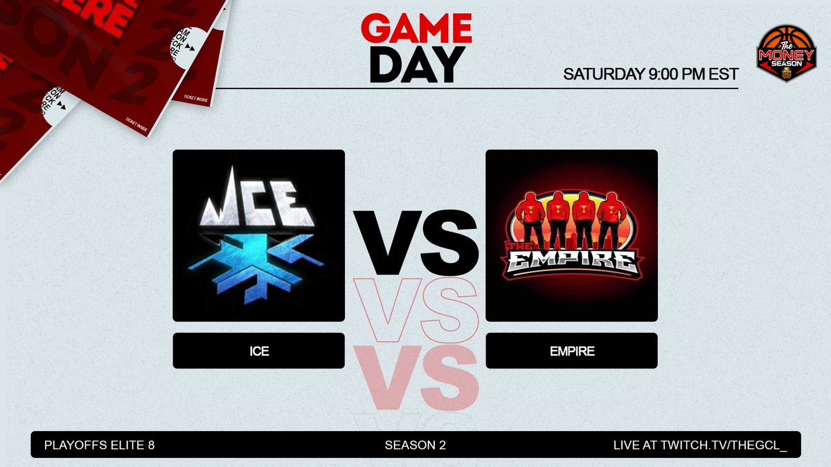 TMS Elite 8 Matchup💵 Is Going To Be A Thriller As These 2️⃣ Clans Battle! ❌@IceColdEra 🥶 🆚 ❌@llEmpireOrg ⛩️ Watch:📺 twitch.tv/thegcl_ 9️⃣pm Est. Tune In For Some Exciting 3 🆚 3 Playoff Battles✔️ @Unkle_Dunk @iamKade01 @vChinoFX @whiteeditz @2kDiscord…