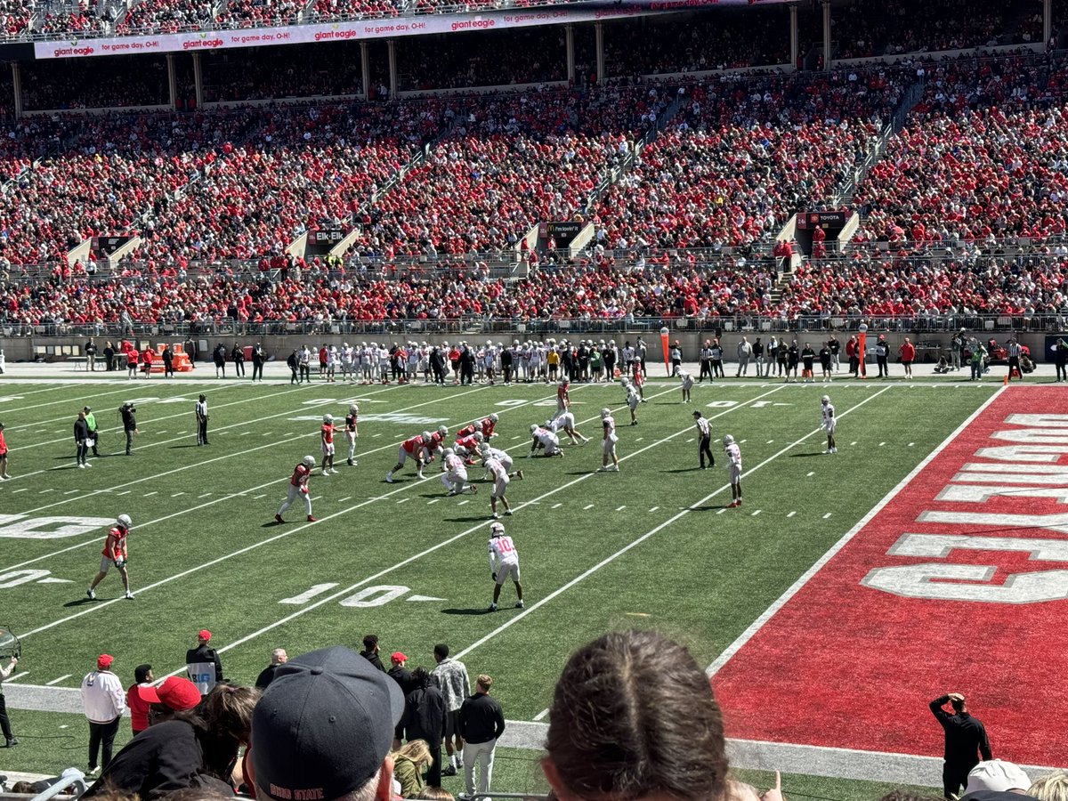 What other university in country gets a crowd of 80k people at their SPRING GAME?!?!? THE Ohio State University #GoBucks