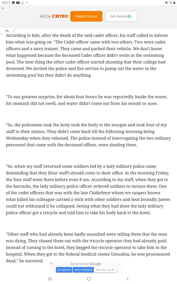 AtakataJakarta's tweet photo. @SaharaReporters See how Maj Inuwa ordered his boys to torture Mr Achimugu from Kogi to de@th.
When we call them #zoomilitary some of u don't get it.
May God comfort his young family&grant him eternal rest from dis failed colonial contraption called Nigeria.
No Army in d world behaves this way https://t.co/Co0L9c2yPQ