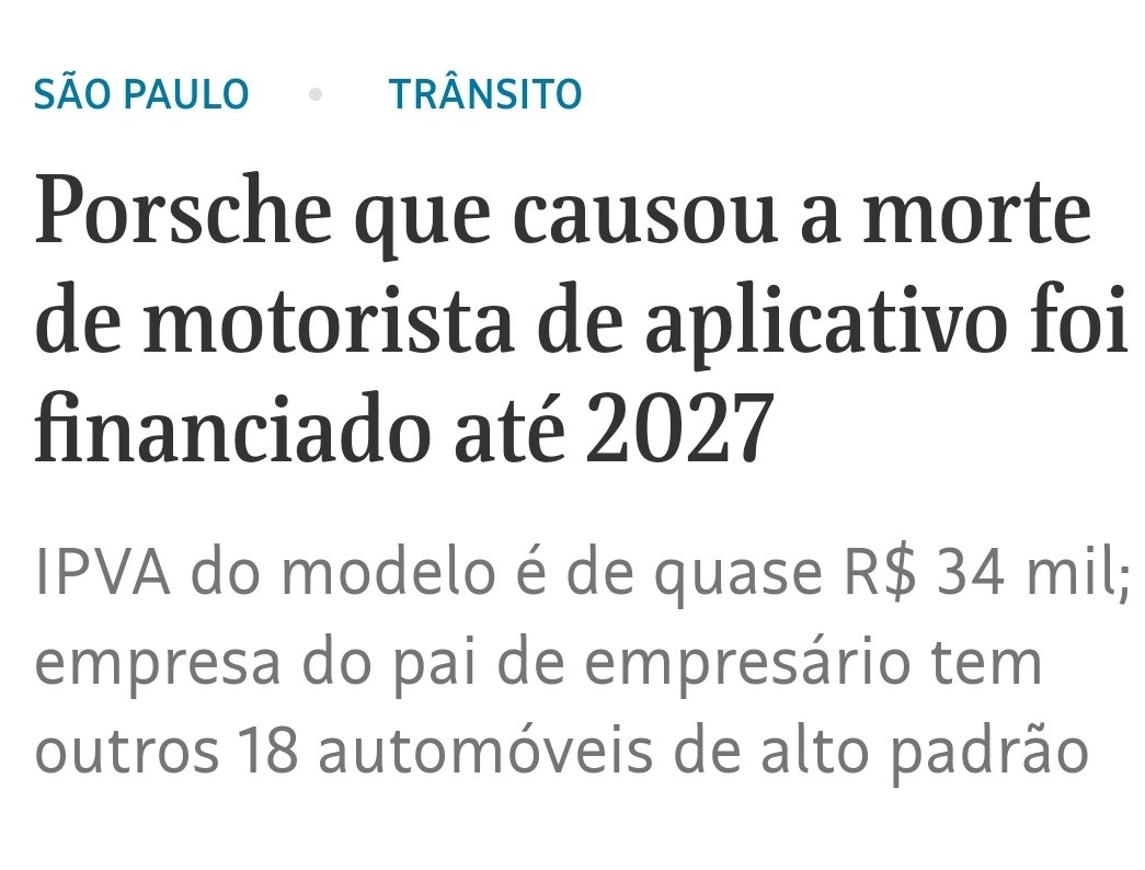 O porsche saiu com os amigos para beber. Daí o porsche decidiu sozinho do nada andar por aí. Depois, o porsche resolveu aumentar a velocidade e, assim, o porsche causou a morte de um ser humano.

🤦🏻‍♀️