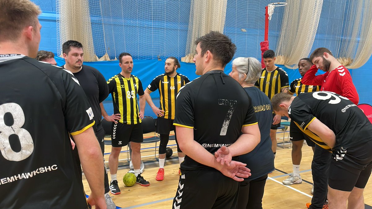 ❗️HAWKS GET THE WIN ❗️ @NEMHAWKSHC defeated @Olympia_HC 35-24 in the Men's Final 4 Round 1 match earlier today 🏆 Keep checking back on our socials for the highlights & more content 🎥 #handball #sport #fyp