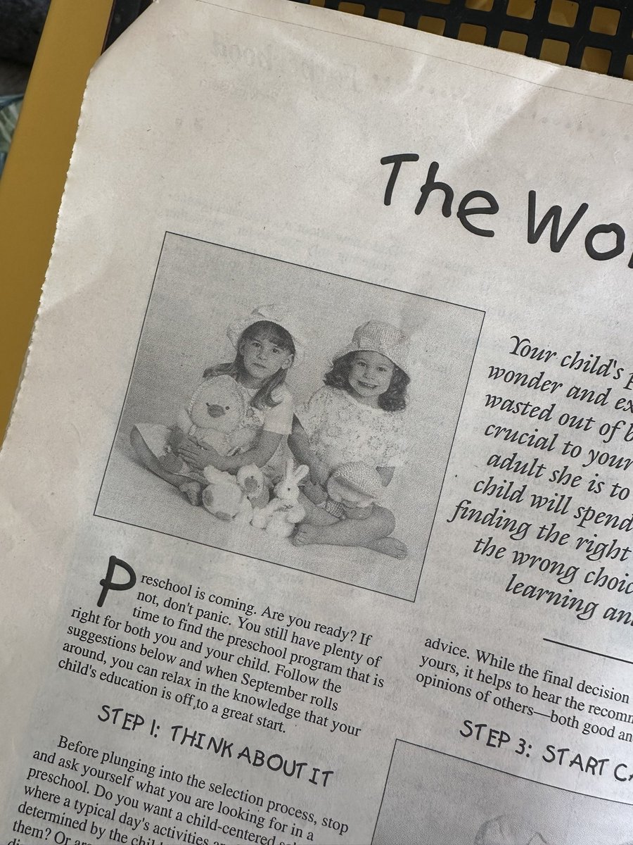 Funny what you’ll find cleaning out boxes in the garage… Where my media career truly started- Piedmont Parent Magazine, 1998 😂💁🏻‍♀️