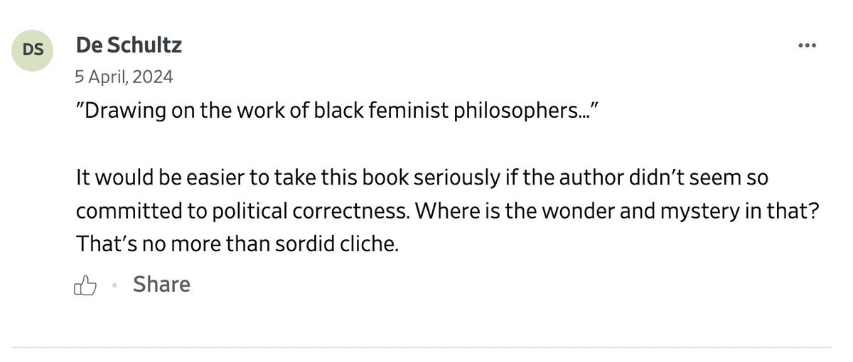 Comment in WSJ on the review for Wonderstruck. Interesting how close-minded ppl who rail against 'wokeness' are. To see if Black feminism works as an approach in the book, you'll have to read it first. If you dismiss it bc it draws on Black feminist, you lack open-mindedness.