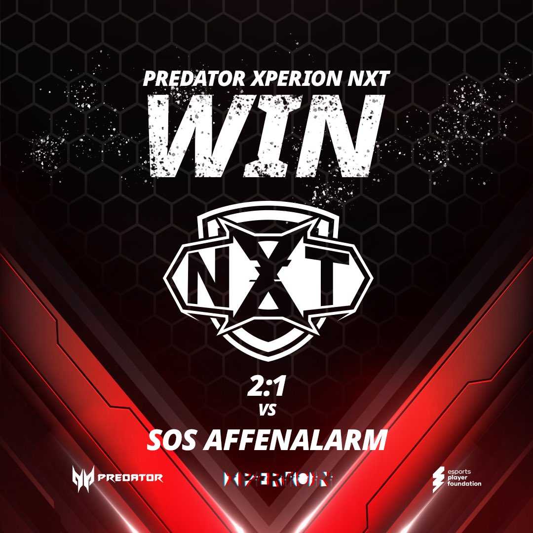 2:1 vs <a href="/sosaffenfallen/">SOS Affenalarm</a> 💥

GG! Somit sind wir im Halbfinale der Playoffs gegen <a href="/RVMultigaming/">Reveal Multigaming</a>!

Im Stream von <a href="/projectvgg/">PROJECT V</a> könnt ihr unsere Matches mitverfolgen 👇