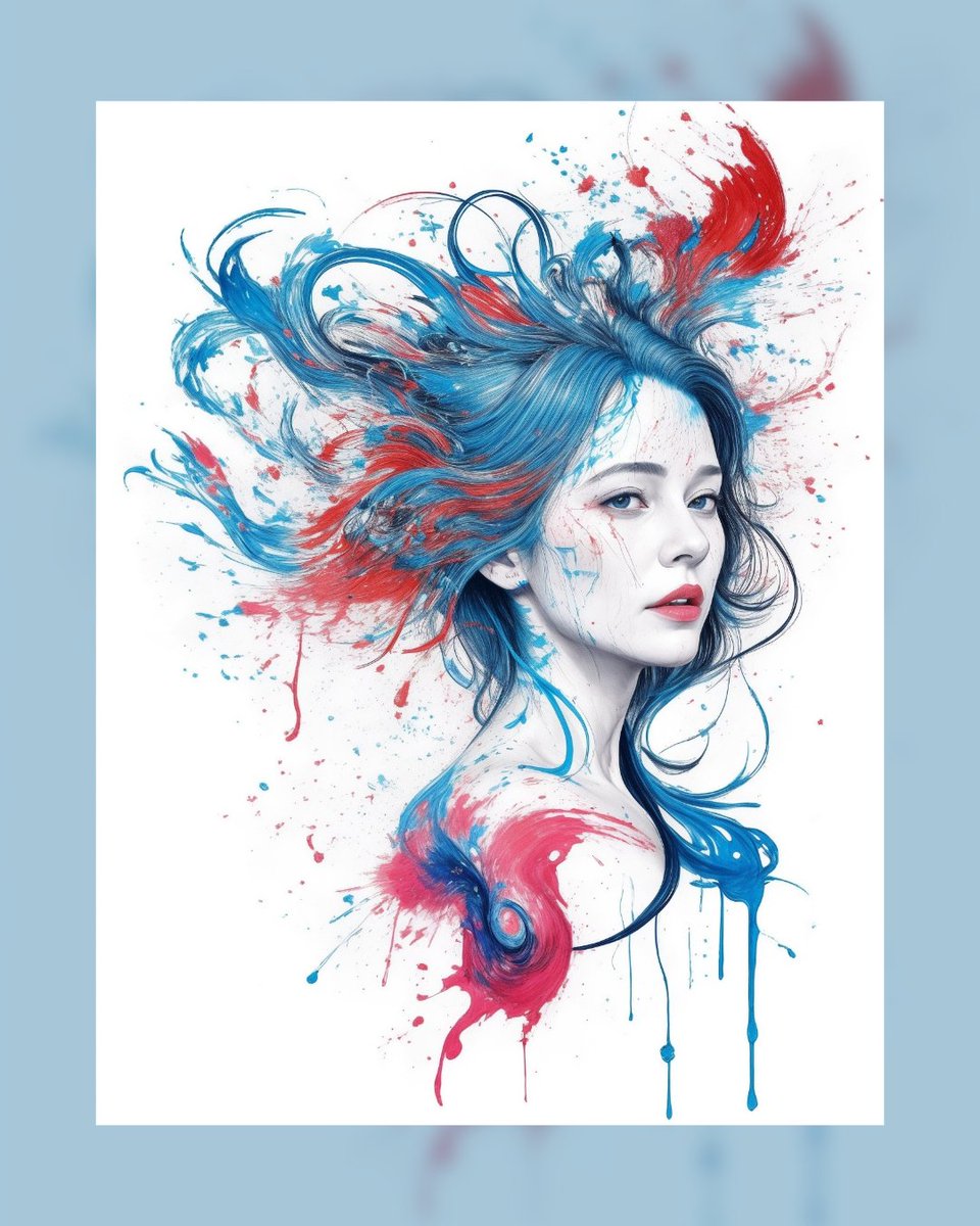AntonPsak's tweet photo. 🔵🔴 Caught in a whirlwind of passion and poise, "Symphony of Chaos VIII" is a visual journey of contrast and harmony. Where the calmness of blue clashes with the energy of red.

#ArtExploration #OilPainting https://t.co/2c4QaKbpbH