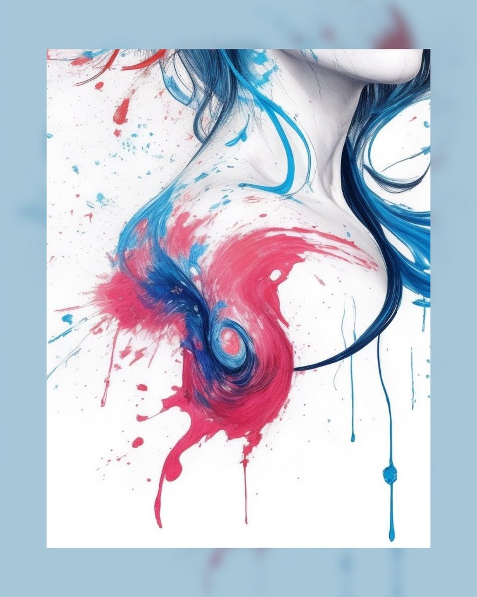 AntonPsak's tweet photo. 🔵🔴 Caught in a whirlwind of passion and poise, "Symphony of Chaos VIII" is a visual journey of contrast and harmony. Where the calmness of blue clashes with the energy of red.

#ArtExploration #OilPainting https://t.co/2c4QaKbpbH